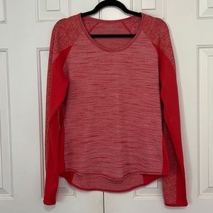 Athleta Womens Running Wild Mix Crew Running Shirt